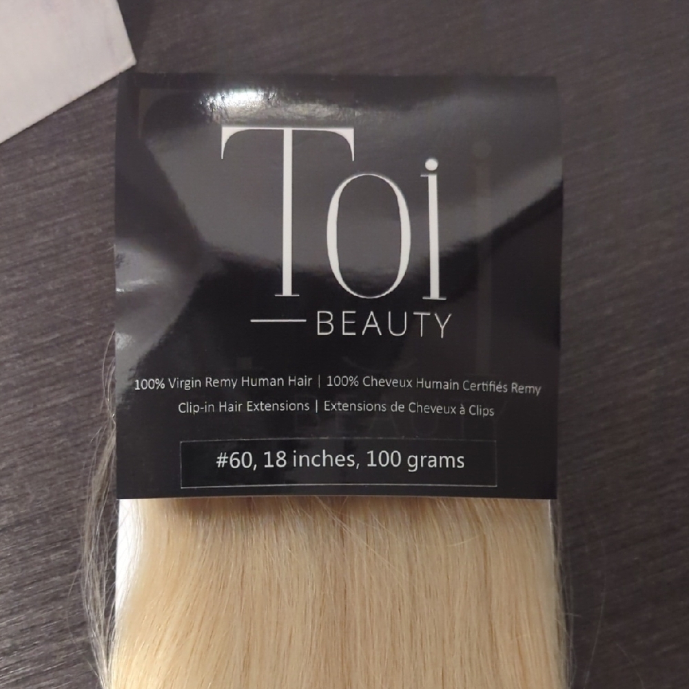 Blonde Extensions for Sleek Hair